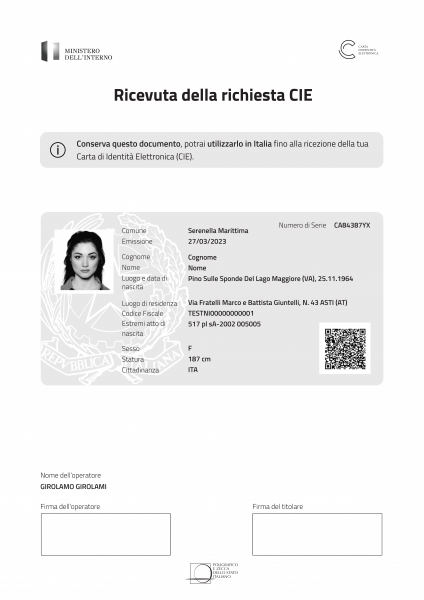 La Carta di identità elettronica (CIE)